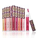 Nicole Miller Lip Gloss Collection Shimmery Glosses for Women and Girls Long Lasting Color Set with Rich Varied Colors, Pink Shimmer, 10 Count (Pack
