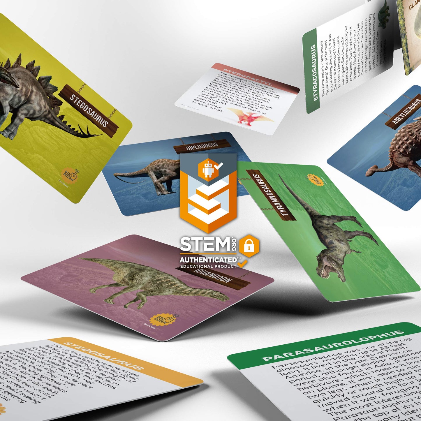 Dan&Darci Dig a Dozen Dino Egg Kit – Dinosaur Toys for Kids Ages 3-12, 12 Surprise Dino Eggs, STEM Science Activity & Party Gift