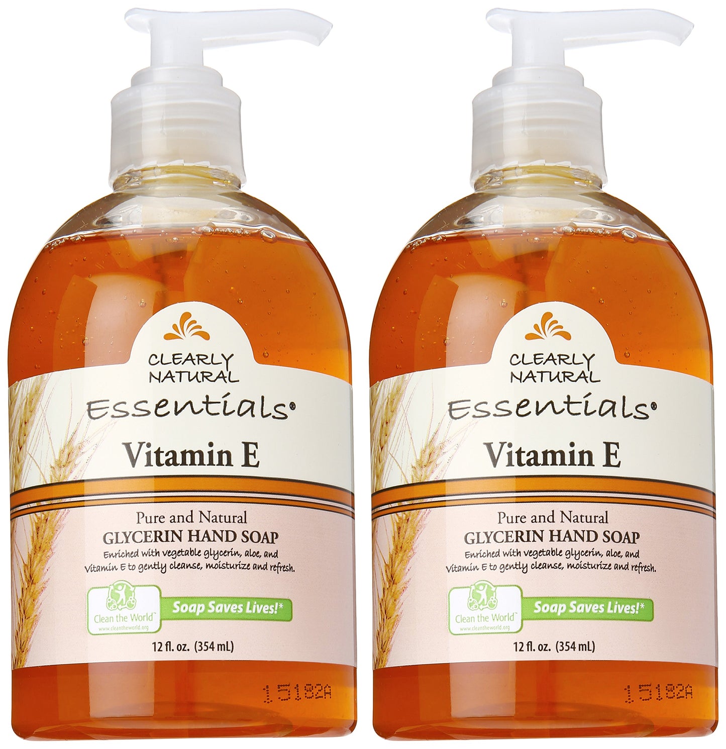 Clearly Natural Vitamin E Liquid Glycerine Soap, 12 Ounce (Pack of 2)
