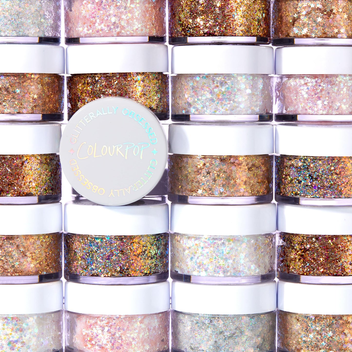 ColourPop Glitterally Obsessed Body Glitter Gel - Multi-Colored Glitter Makeup Made with an Adhesive Gel Formula - Easy to Use & Mess Free - So Cute