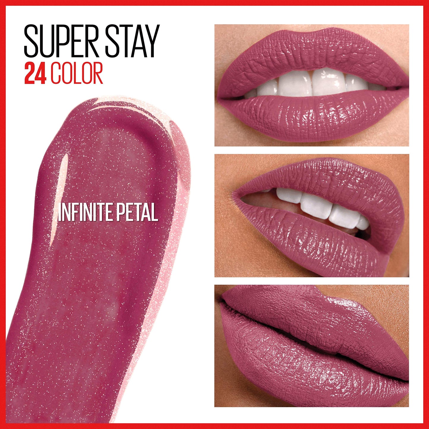 Maybelline Super Stay 24, 2-Step Liquid Lipstick Makeup, Long Lasting Highly Pigmented Color with Moisturizing Balm, Infinite Petal, Pink, 1 Count