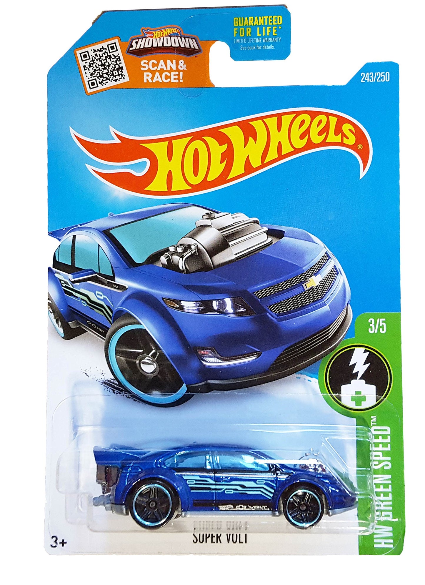 Hot Wheels - 243/250 - 2016 HW Green Speed 3/5 - Super Volt