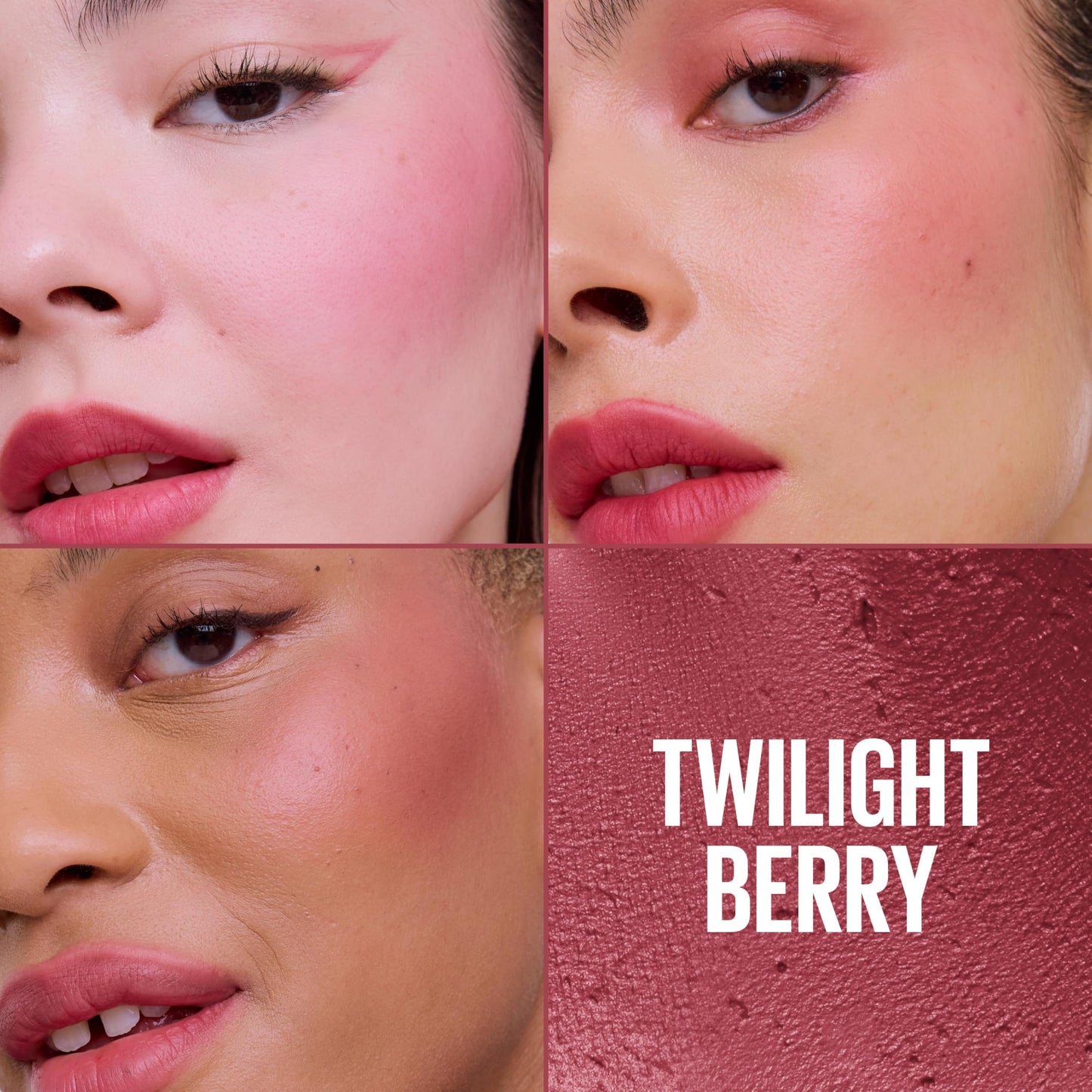 Maybelline Cloudtopia Blush for Cheeks and Lip Mousse, Ultra-Vivid, Pigmented Formula for Up to 14HR of Blush and Lip Makeup Color, Twilight Berry, 1