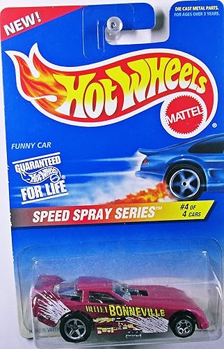 Hot Wheels - Speed Spray Series - #4 of 4 - Funny Car (Magenta) - Collector #552 by Hot Wheels