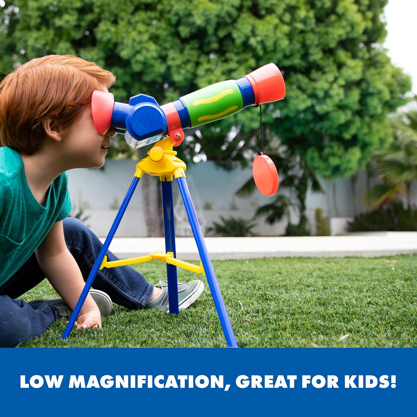 Educational Insights GeoSafari Jr. My First Telescope – Beginner Kids Space Toy, STEM Learning Science Gift for Boys & Girls Ages 4+