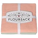 Now Designs Floursack Kitchen Towels Quick Dry Cotton Hand Towel Set, 3 Count, Dawn/Eucalyptus/Mist, 20 x 30 in