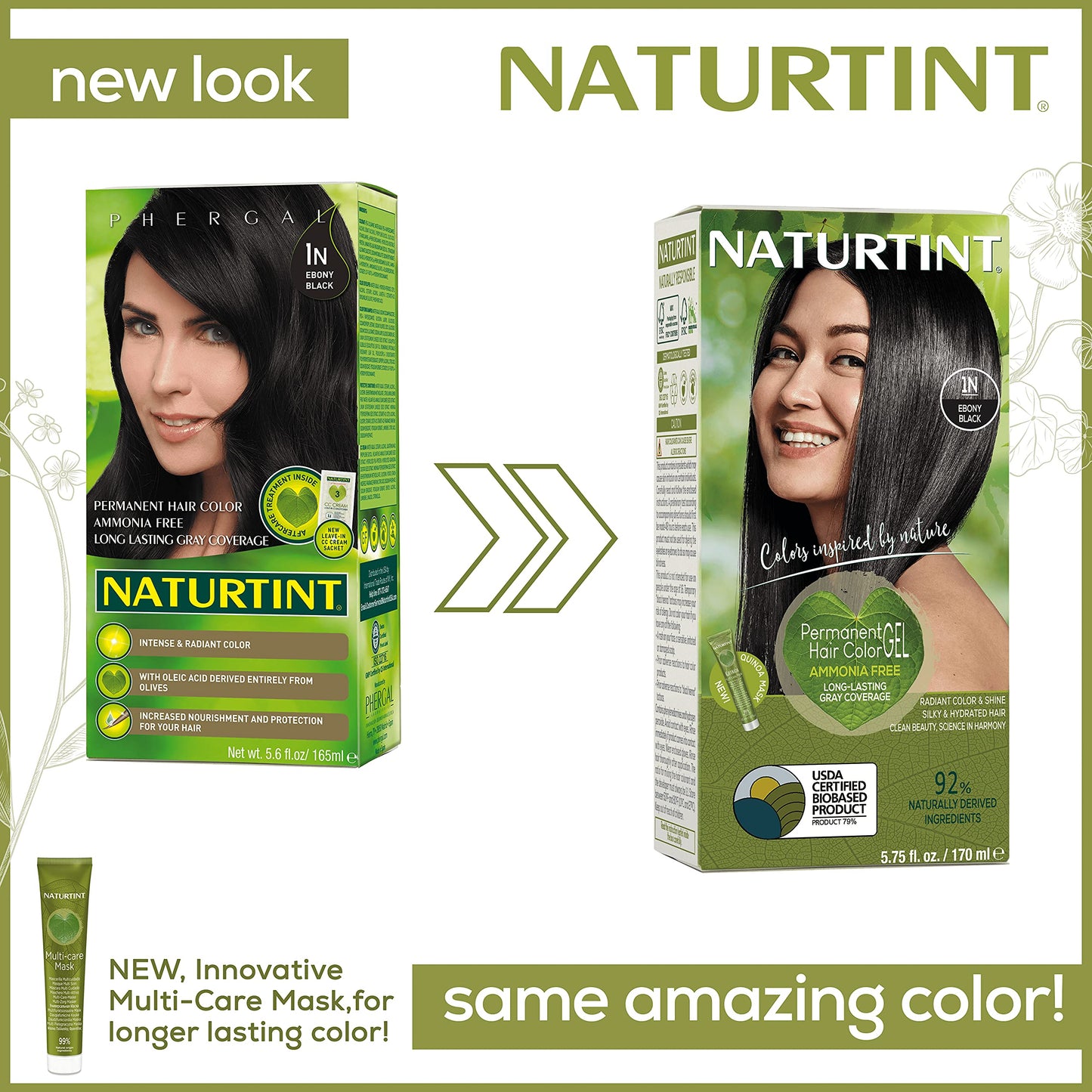 Naturtint Permanent Hair Color 1N Ebony Black - 5.4 fl oz