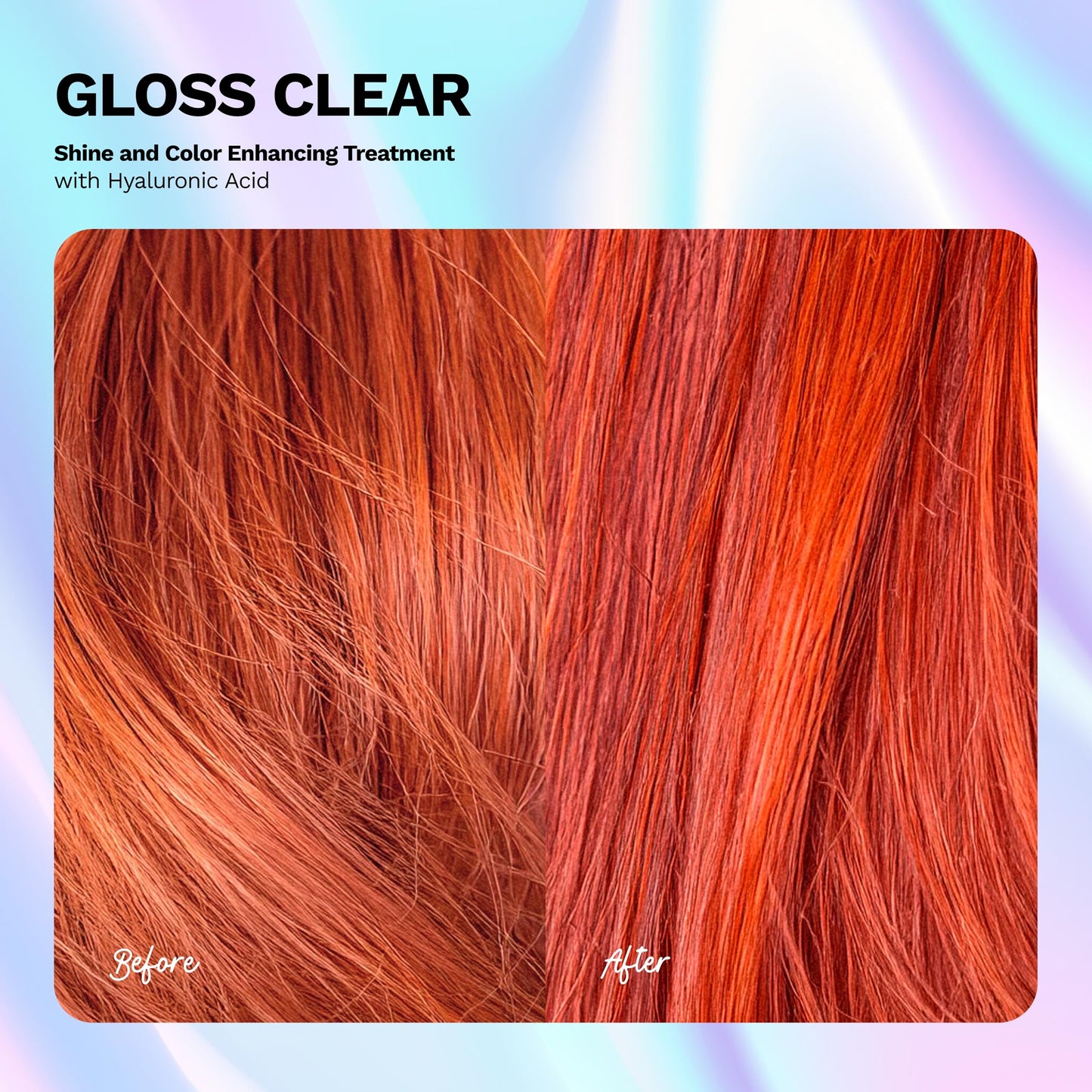 Ginger Milk Hair Gloss Clear Shine and Color-Enhancing Treatment with Hyaluronic Acid, Semi-Permanent Color for Dull & Dry Hair Sulfate Free | BE