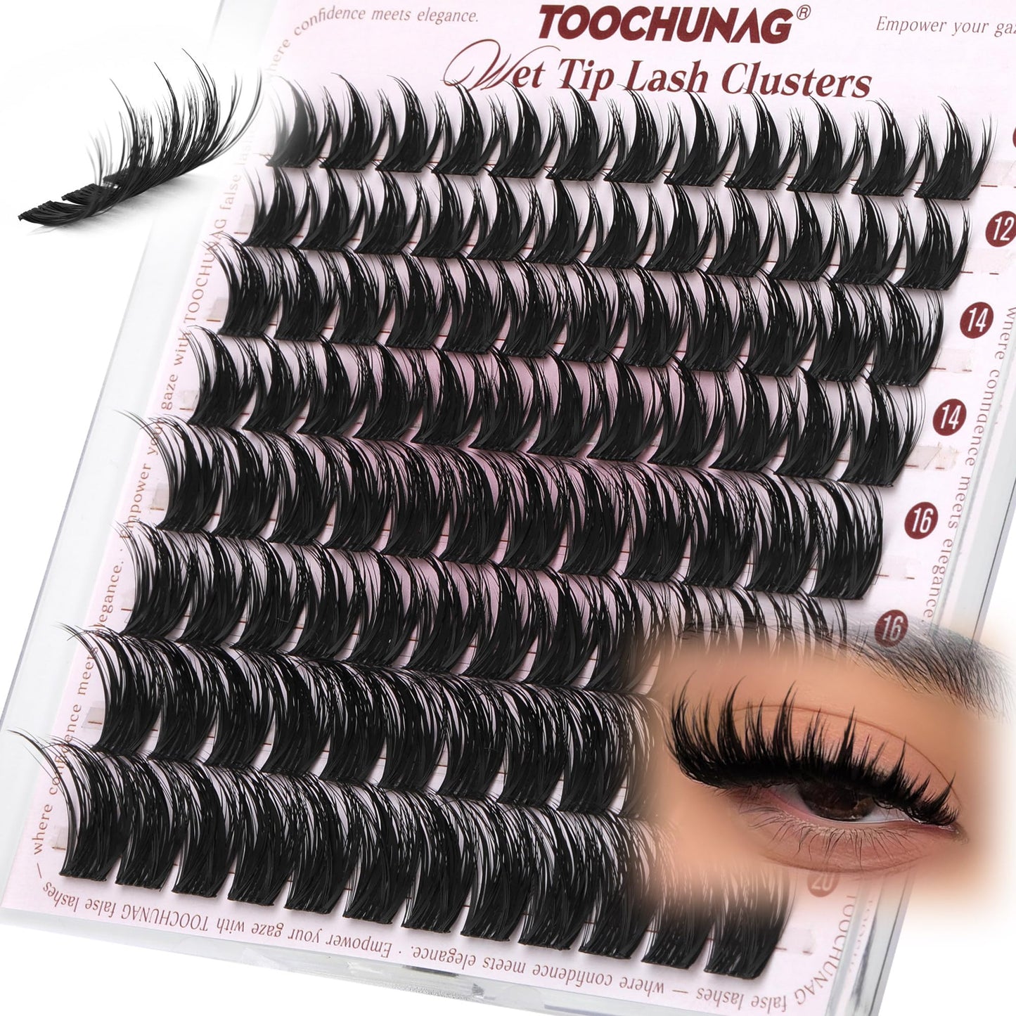 TOOCHUNAG Anime Lash Clusters 12-20mm Manga Eyelash Clusters Volume Cluster Eyelash Extensions D Curly Lashes Clusters DIY Lash Extensions Wispy Beauty and Personal Care TOOCHUNAG Default Title