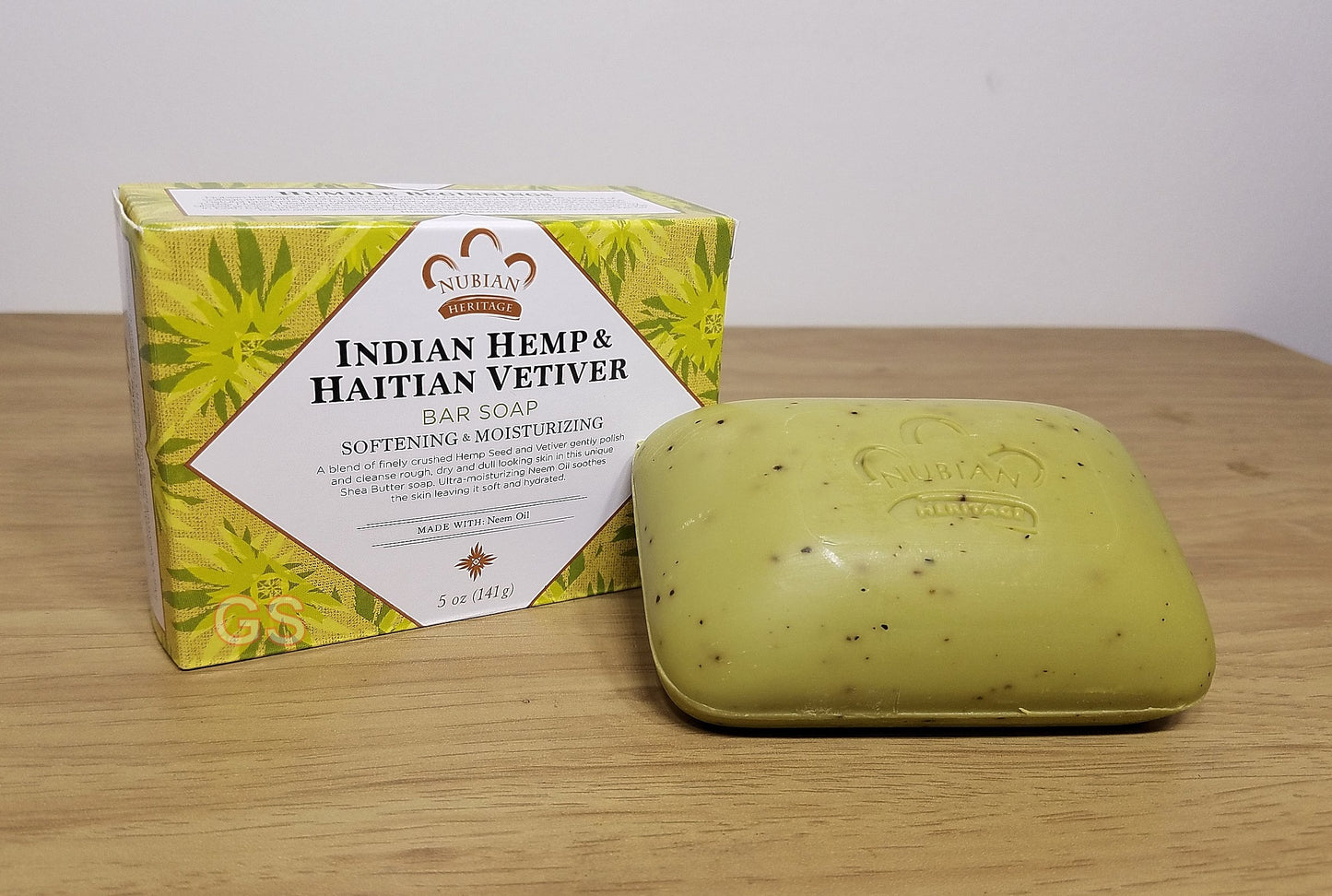 Nubian Heritage Soap Bar Indn Hmp Vetiver, 5 oz Beauty & Personal Care Nubian Heritage