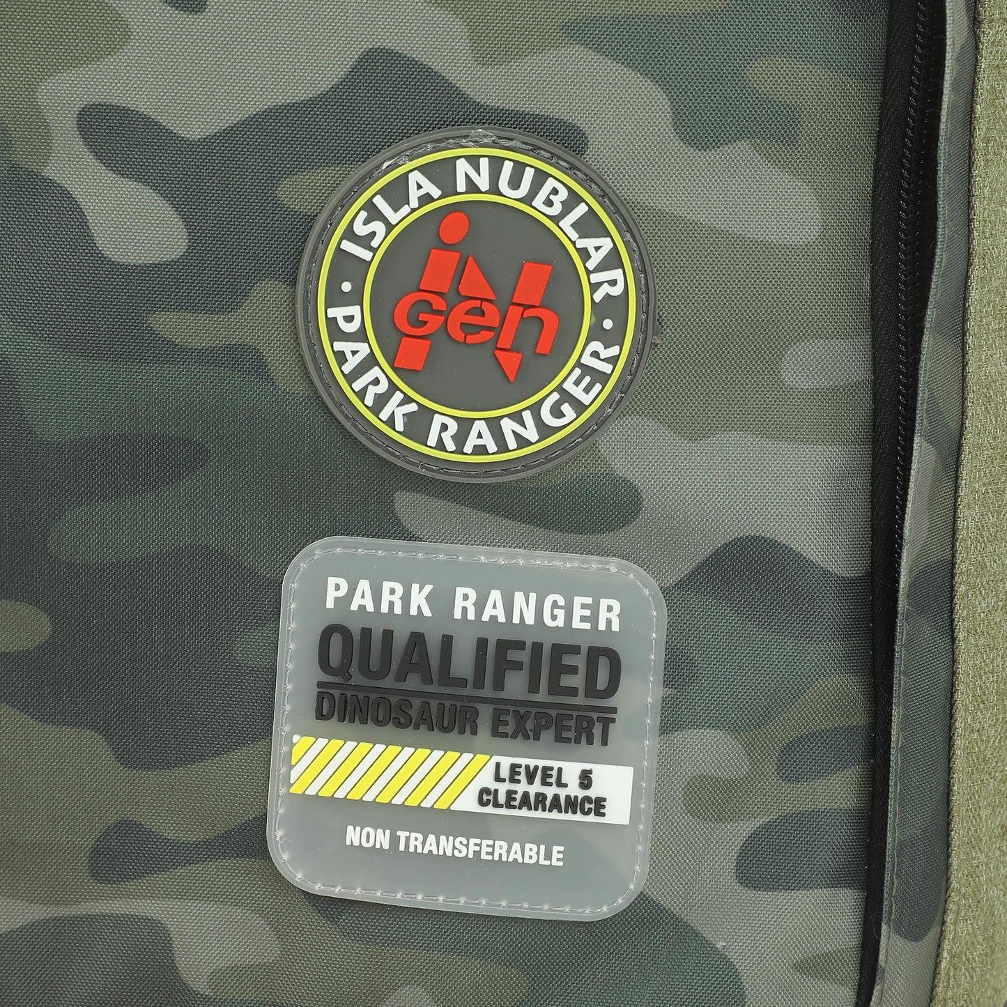 Bioworld Jurassic Park Logo 16" Tan & Camo Backpack