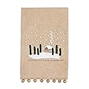 Mud Pie Embroidery Bell Christmas Towel, House, 21" x 14"