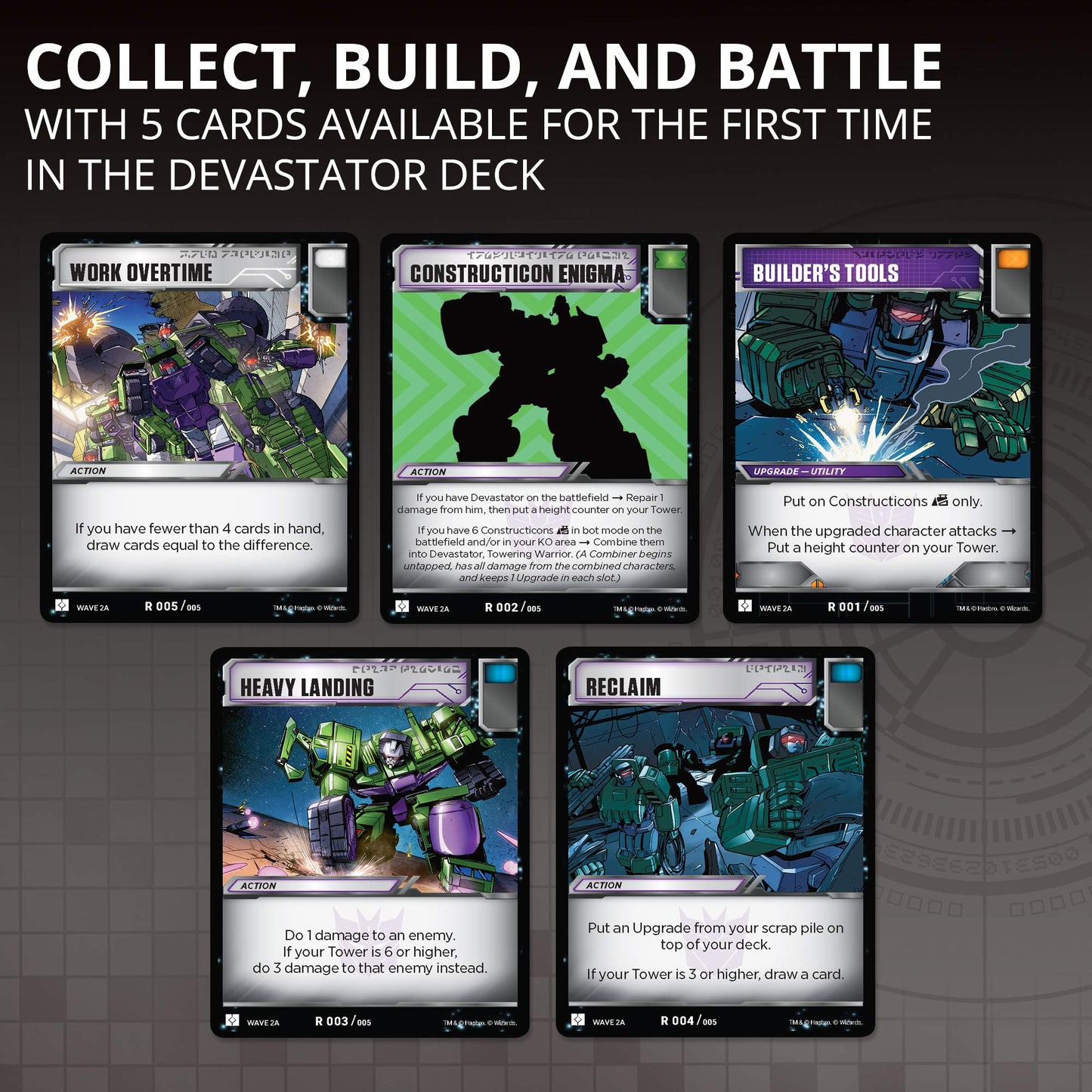 Transformers TCG: Devastator Deck | Ready-to-Play Deck | 46 Cards Incl. Devastator’s Combiner Team