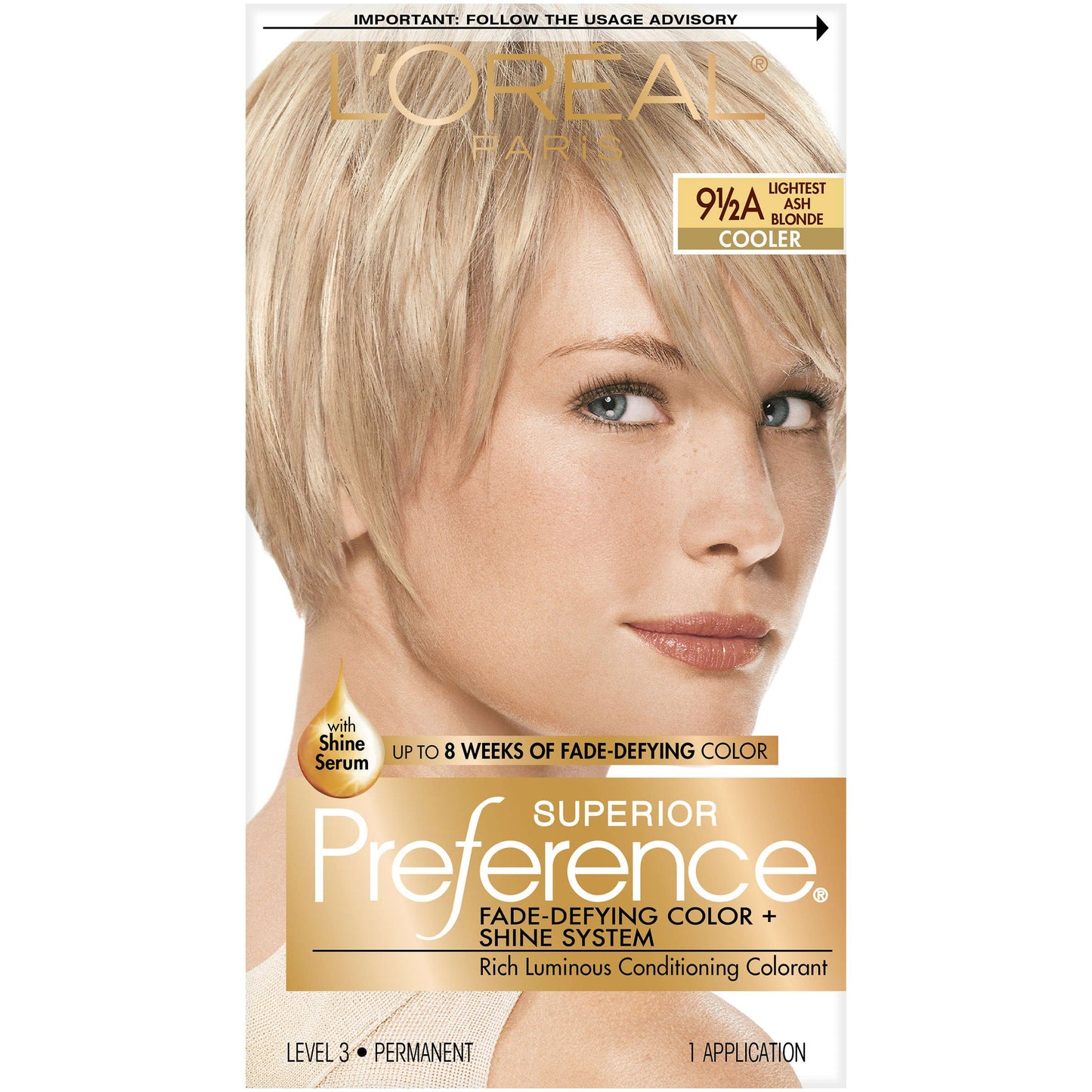 L'Oreal Preference #9.5A Extra-Light Ash Blonde, 1 ct
