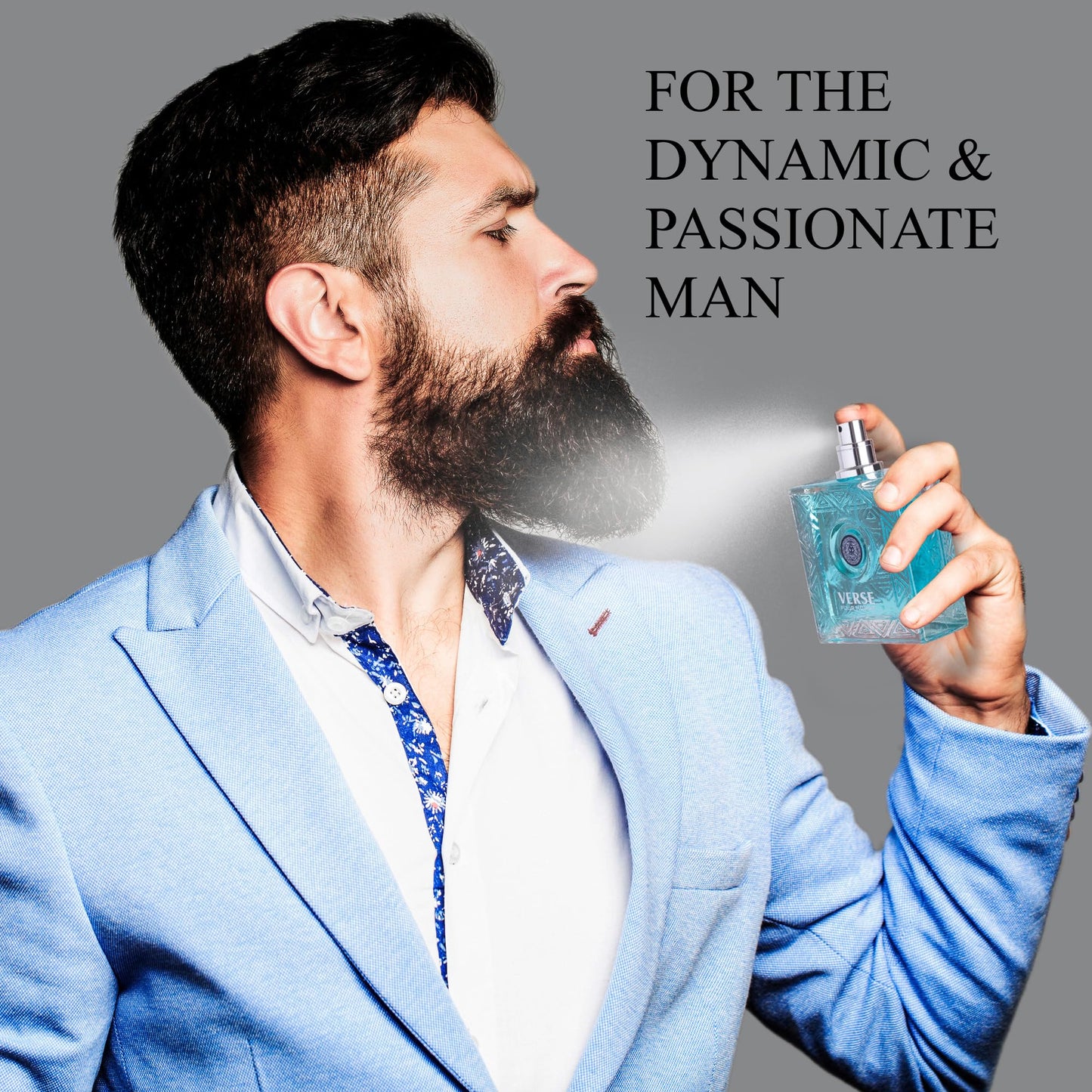 NovoGlow Verse Pour Homme Eau De Parfum Spray for Men Long Lasting Citrusy Floral & Masculine Fragrance Smell Fresh All Day Long Gift for Men for All