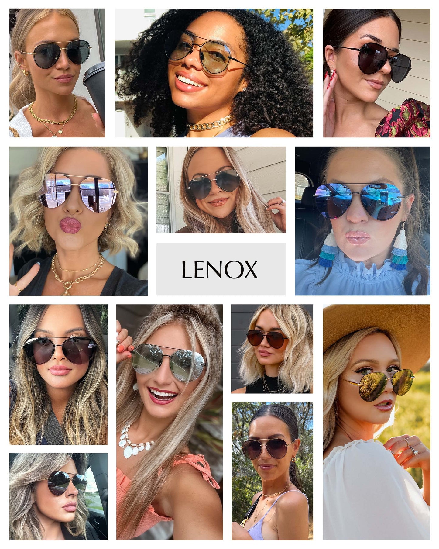 DIFF Lenox Gold + Blue Gradient, Designer Oversized Aviator Sunglasses for Women UV400 Polarized