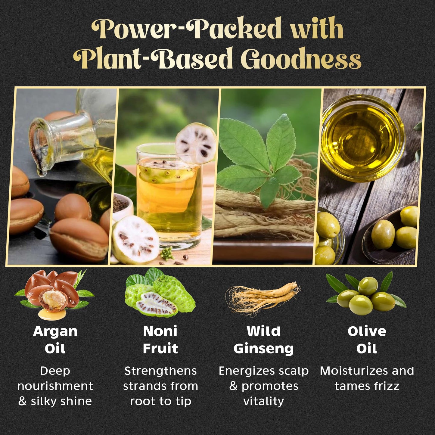 Herbishh Hair Color Shampoo for Gray Hair - Natural Hair Dye Shampoo - Colors Hair in Minutes - Lasts Up To 3-4 Weeks - 500 Ml - 3-In-1 Hair Color