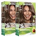 Garnier Nutrisse Ultra Crème Hair Color, Permanent Hair Dye with 100% Gray Coverage, Vegan & Cruelty-Free, 61 Light Extra Ash Brown (Mochaccino), 2
