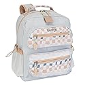 Bentgo Kids Backpack (Whimsy & Wonder Collection) - Lightweight 14’’ for School, Travel & Daycare - Ideal for Kids 4+, Durable & Water-Resistant, Roomy Interior, Loop for Lunch Bag (Checker Gradient)