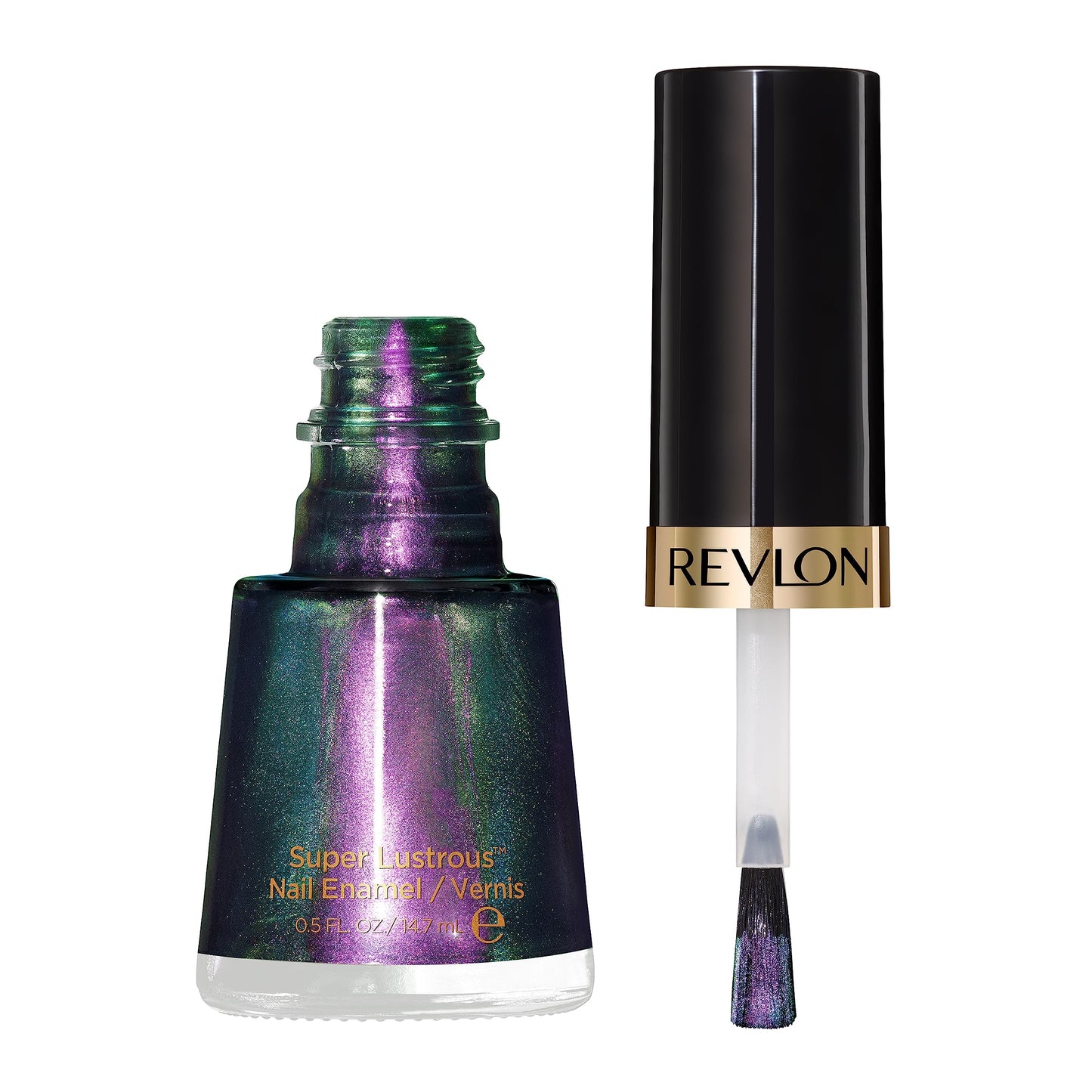 Revlon Super Lustrous Nail Polish, Chip-Resistant & Longwear Formula, High Shine Finish, 120 Amethyst Smoke, 0.5 fl oz