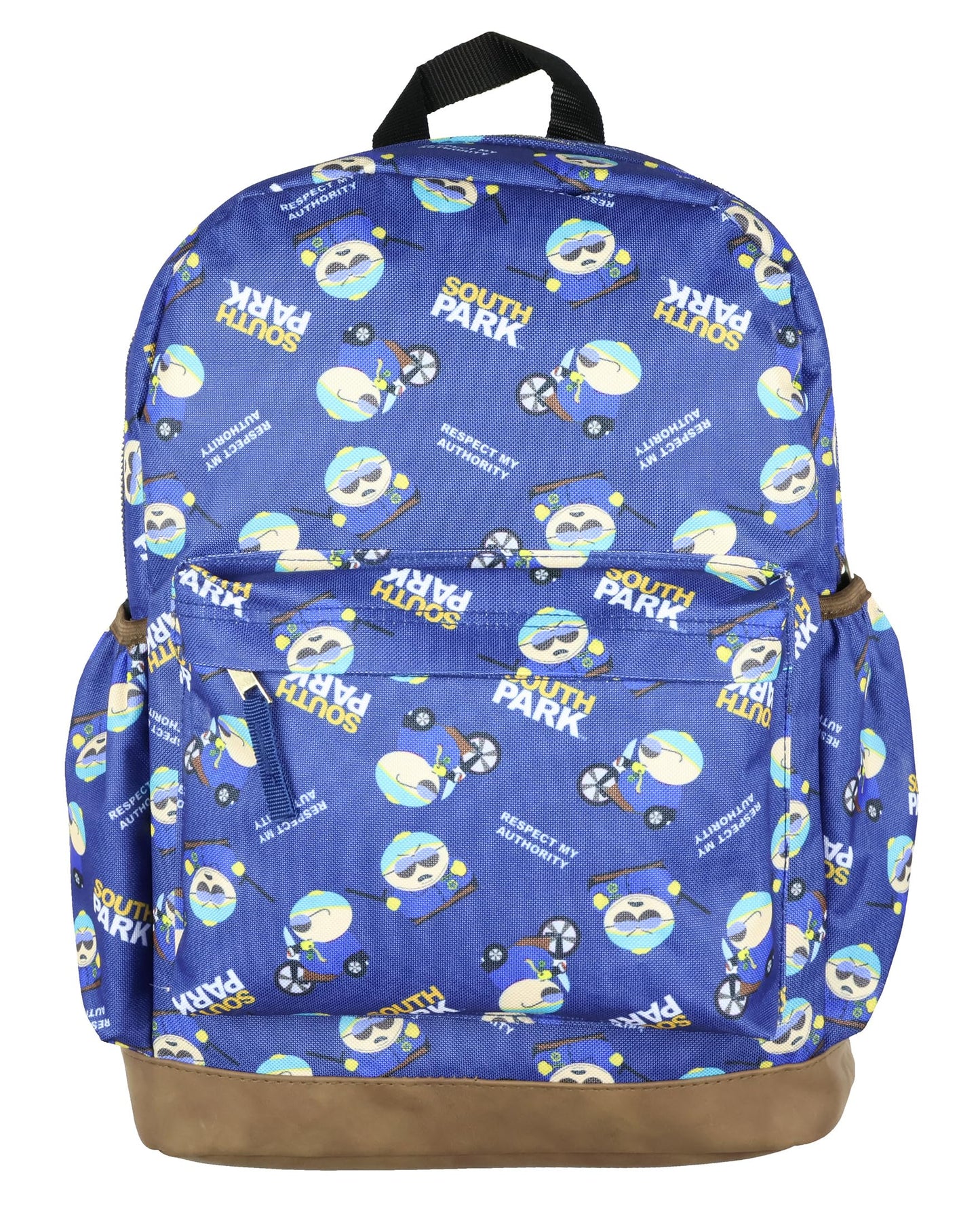 South Park Backpack Cop Cartman Respect My Authority School Bookbag For Daily Use