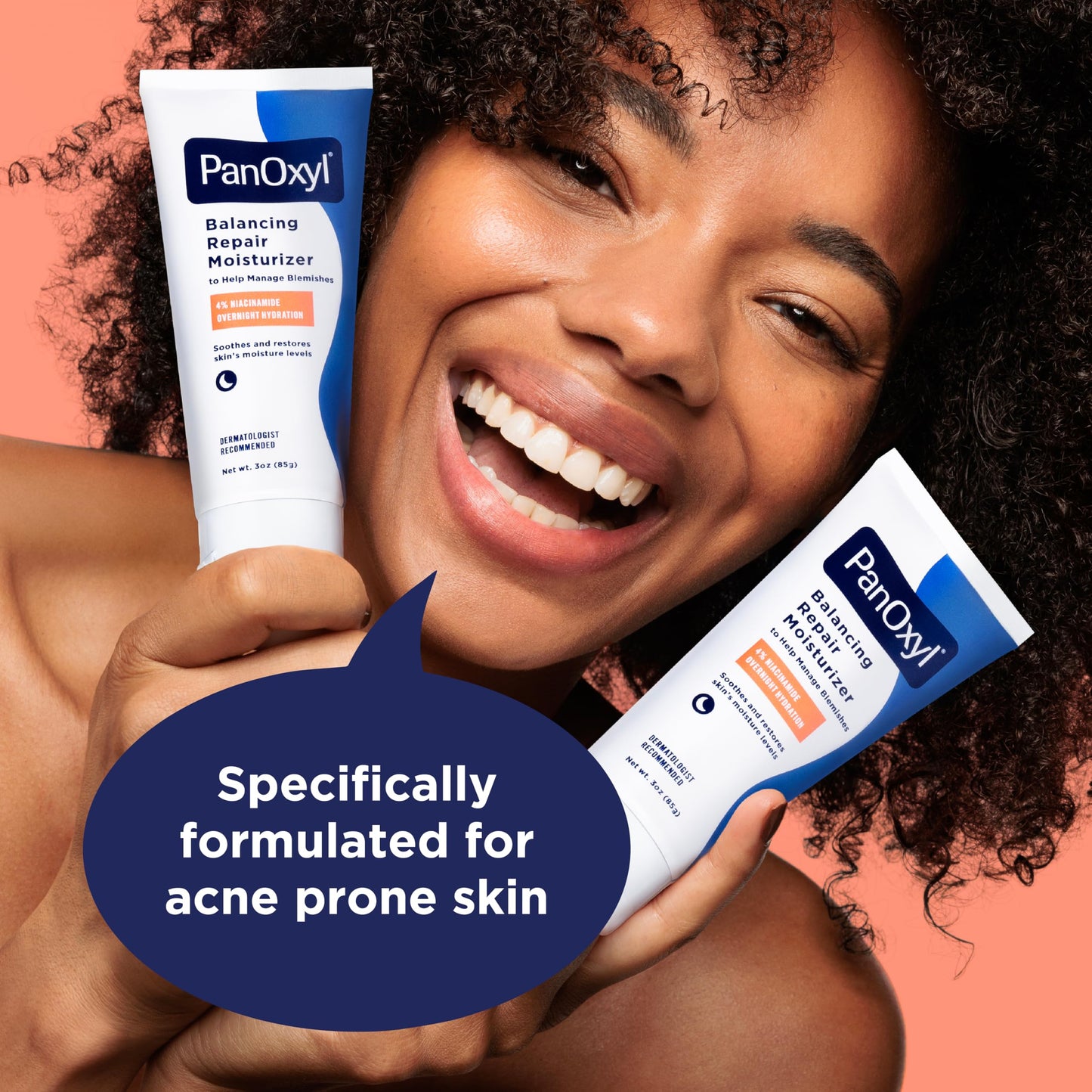 PanOxyl PM Balancing Repair Moisturizer with Niacinamide, Ceramides and Cica, Hydrating Face Moisturizer, Acne Prone Skin and Dry Skin Beauty and Personal Care PanOxyl