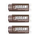 Hurraw! Hazelnut Tinted Lip Balm, 3 Pack: (Sheer Brown Tint) Organic, Certified Vegan, Cruelty and Gluten Free. Non-GMO, 100% Natural Ingredients.