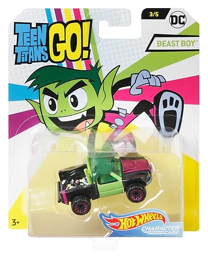 Hot Wheels Teen Titans Go Beast Boy Vehicle, 1:64 Scale