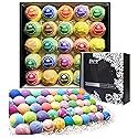 Natural Bath Bombs Gift Set for Women and Men. 50 Essential Oil Bath Bombs with Organic & Moisturizing Pure Goodness.
