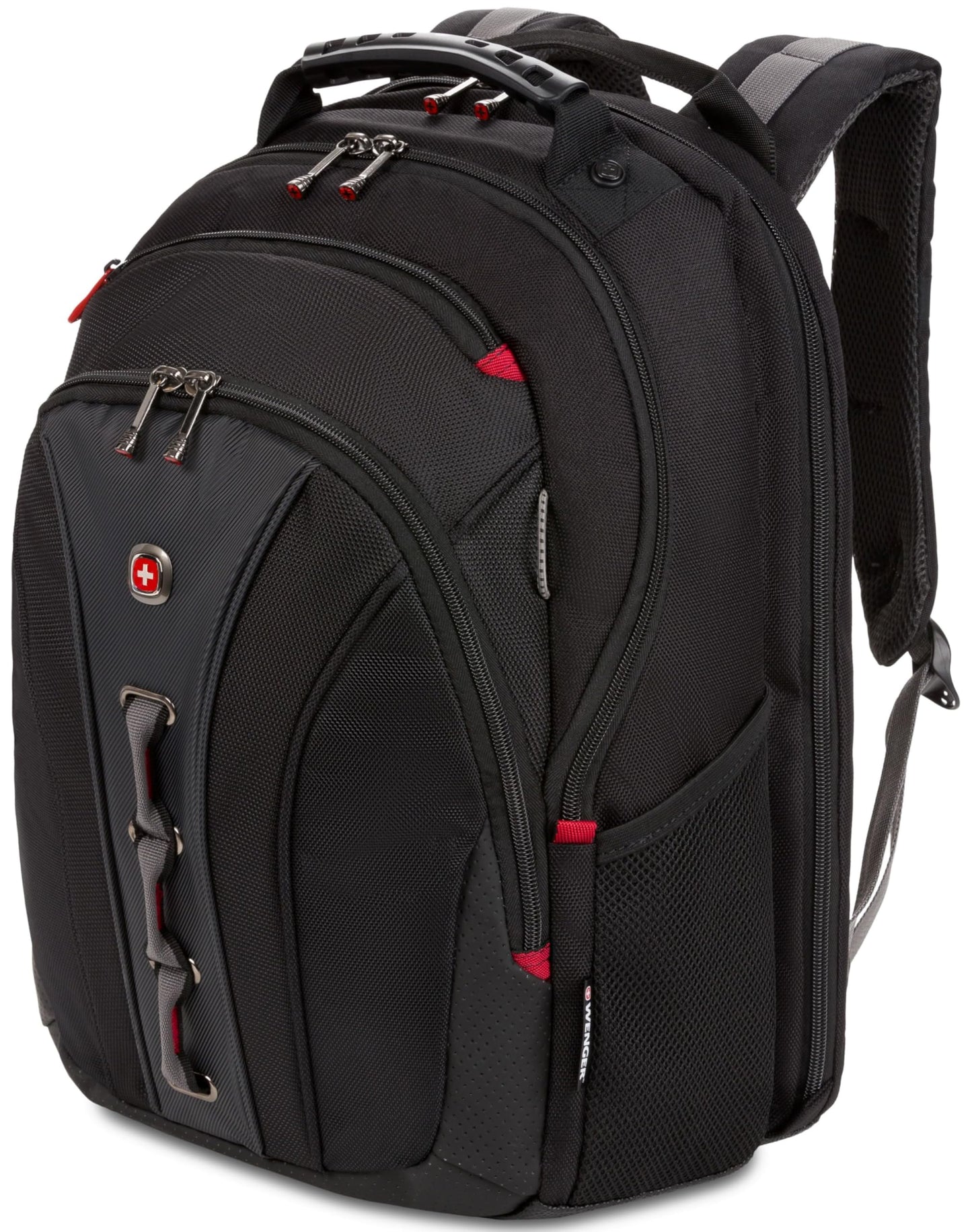 Wenger Legacy 16 inch Laptop Backpack, Men's and Women's Laptop Bag, Black/Gray, One Size