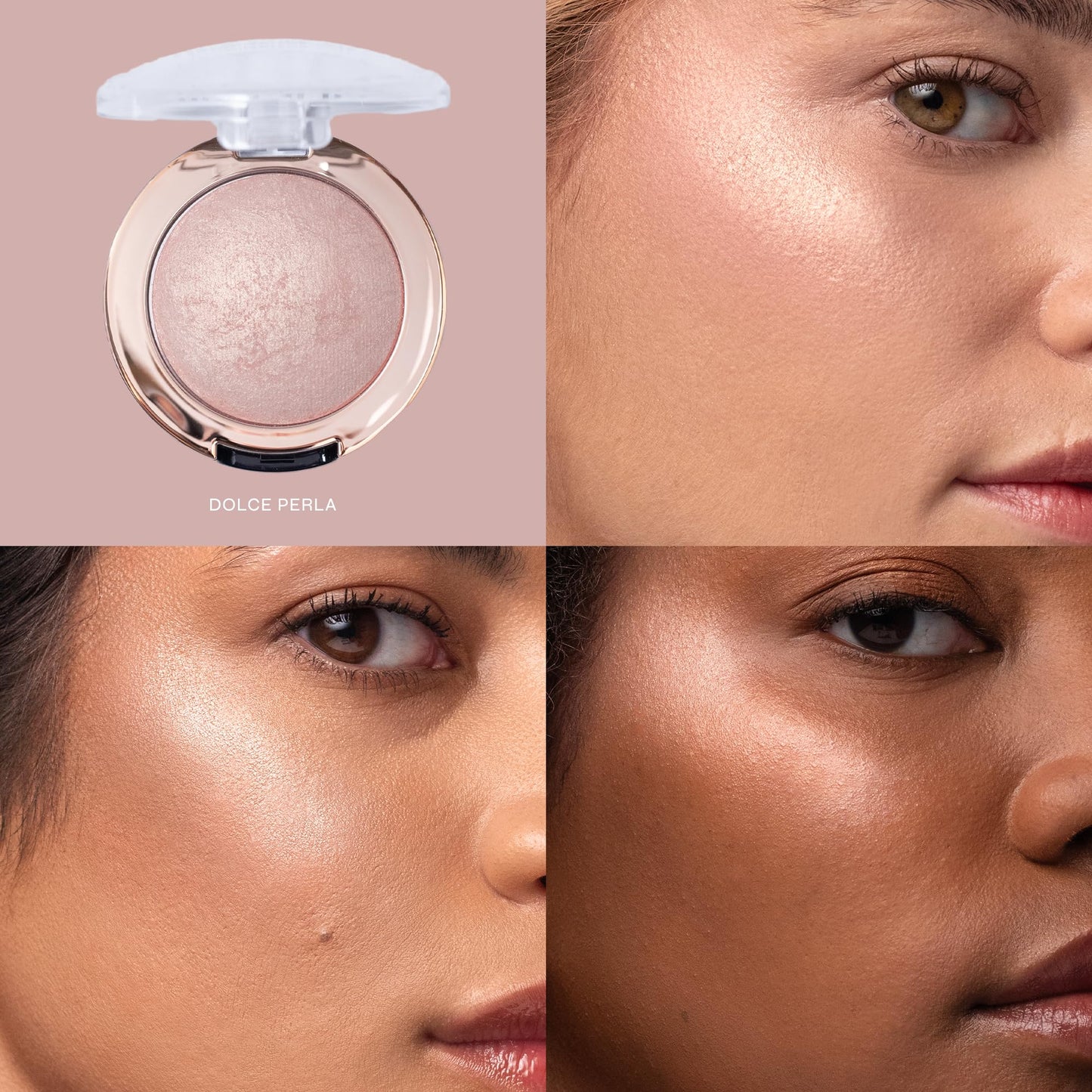 Milani Baked Highlighter - Long-Lasting Powder for Natural Radiant Glow- Buildable & Blendable Face Makeup with Lit-From-Within Finish- Vegan