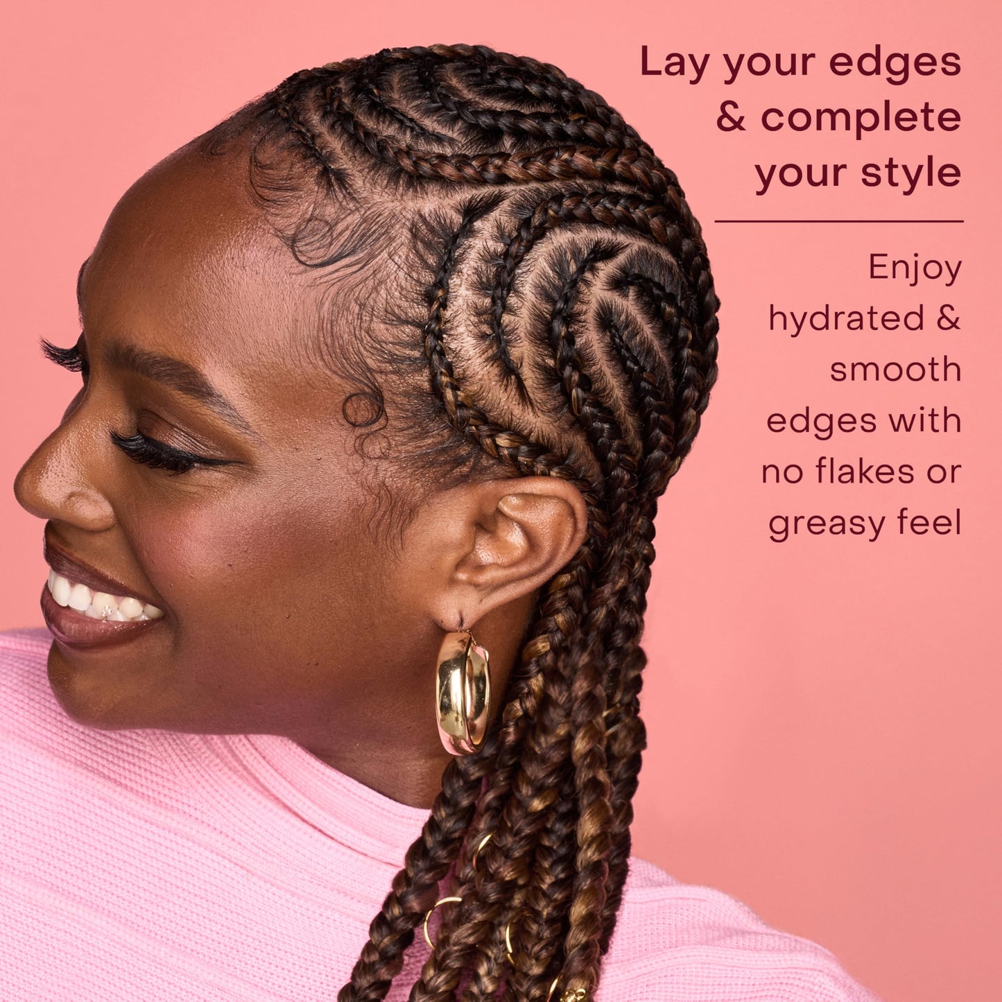 Shea Moisture Define & Shine Edge Gel + Flaxseed Coconut & Hibiscus Holds and Controls Edges All Day Infused With Glycerin, Coconut Oil and an