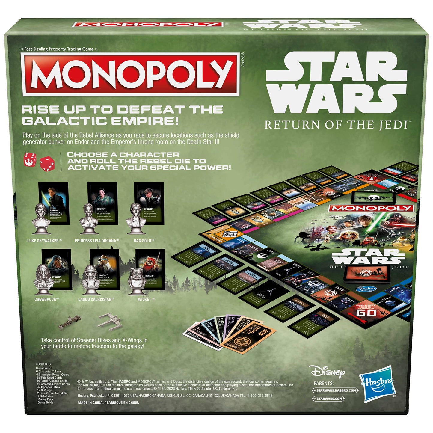 Hasbro Gaming Monopoly: Star Wars Return of The Jedi Board Game for 2-6 Players, Inspired by Return of The Jedi Movie, Game for Families and Kids…