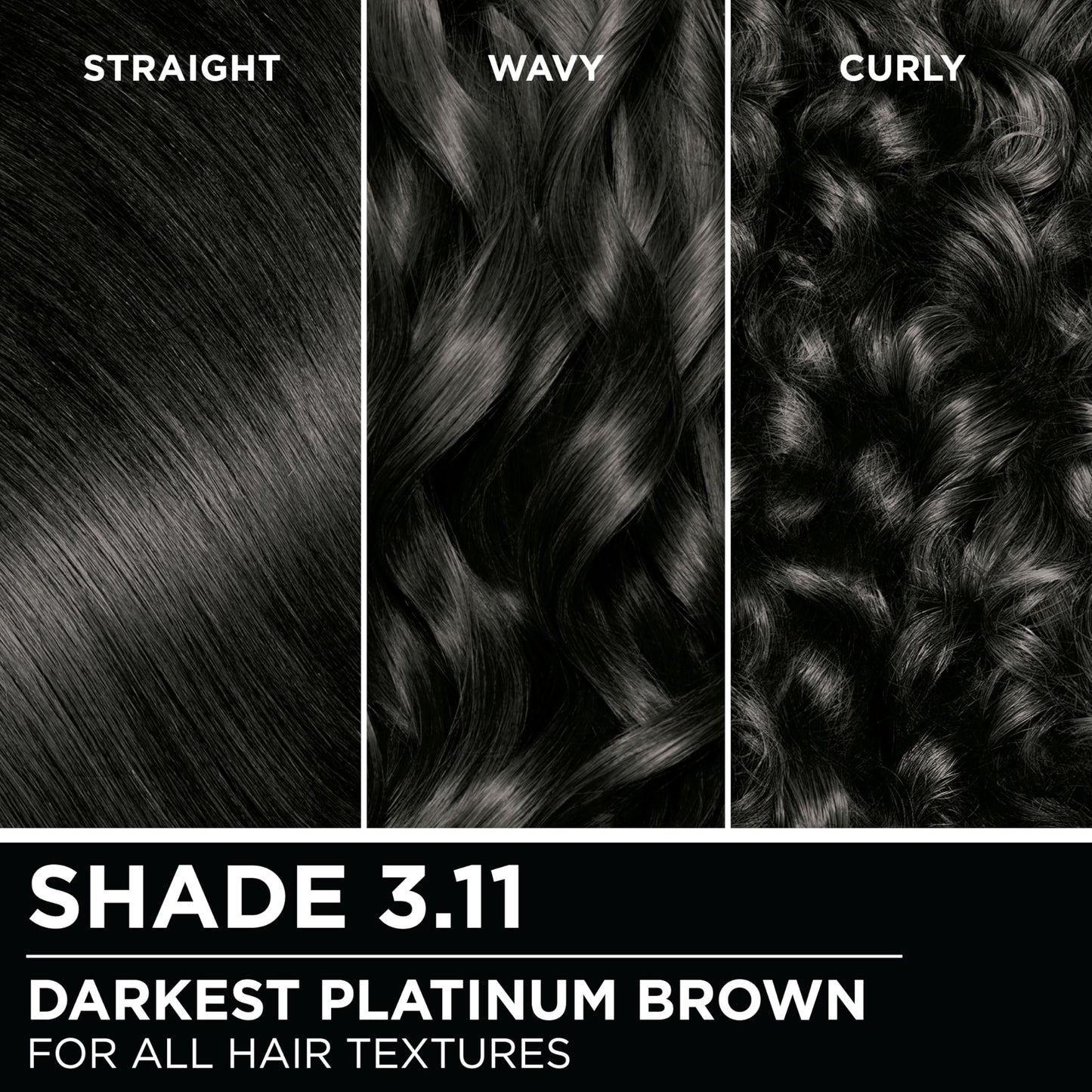 Garnier Hair Color Olia Ammonia-Free Brilliant Color Oil-Rich Permanent Hair Dye, 3.11 Darkest Platinum Brown, 1 Count (Packaging May Vary)
