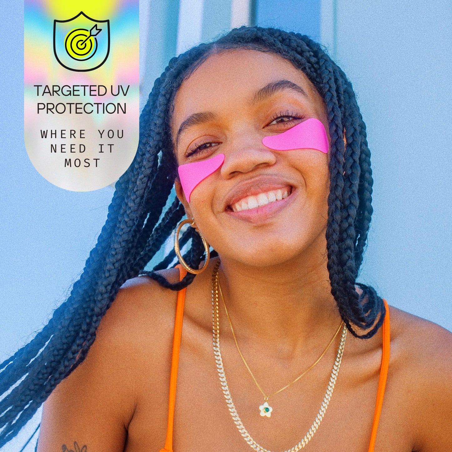 Sun Patch, Reusable Sun Screen Silicone Patches For UV Protection & Face Sunscreen, Sun Face Patches For Sun Exposure, UV Shield Silicone Sun Block (1