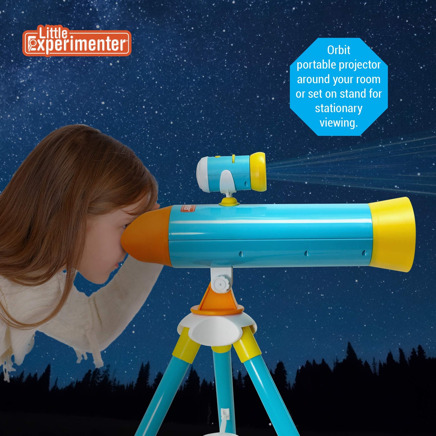 Projector Telescope for Kids β Includes 24 Space Images & Educational Book, STEM Science Learning Toy Gift for Boys & Girls Ages 3β12