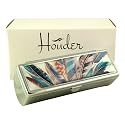 Houder Designer Lipstick Case with Mirror for Purse - Decorative Lipstick Holder with Gift Box - Velvet Lined - Protect Your Lipsticks in Style