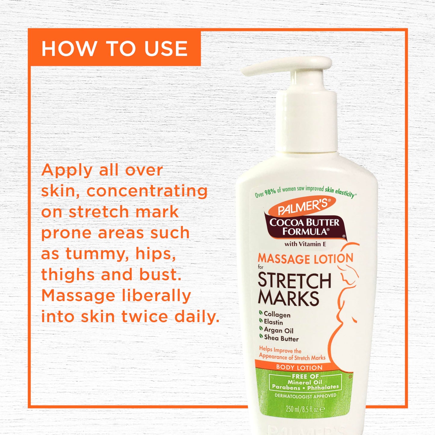 Palmer's Cocoa Butter Formula Massage Lotion for Stretch Marks, 8.5 Ounce, 3 Pack