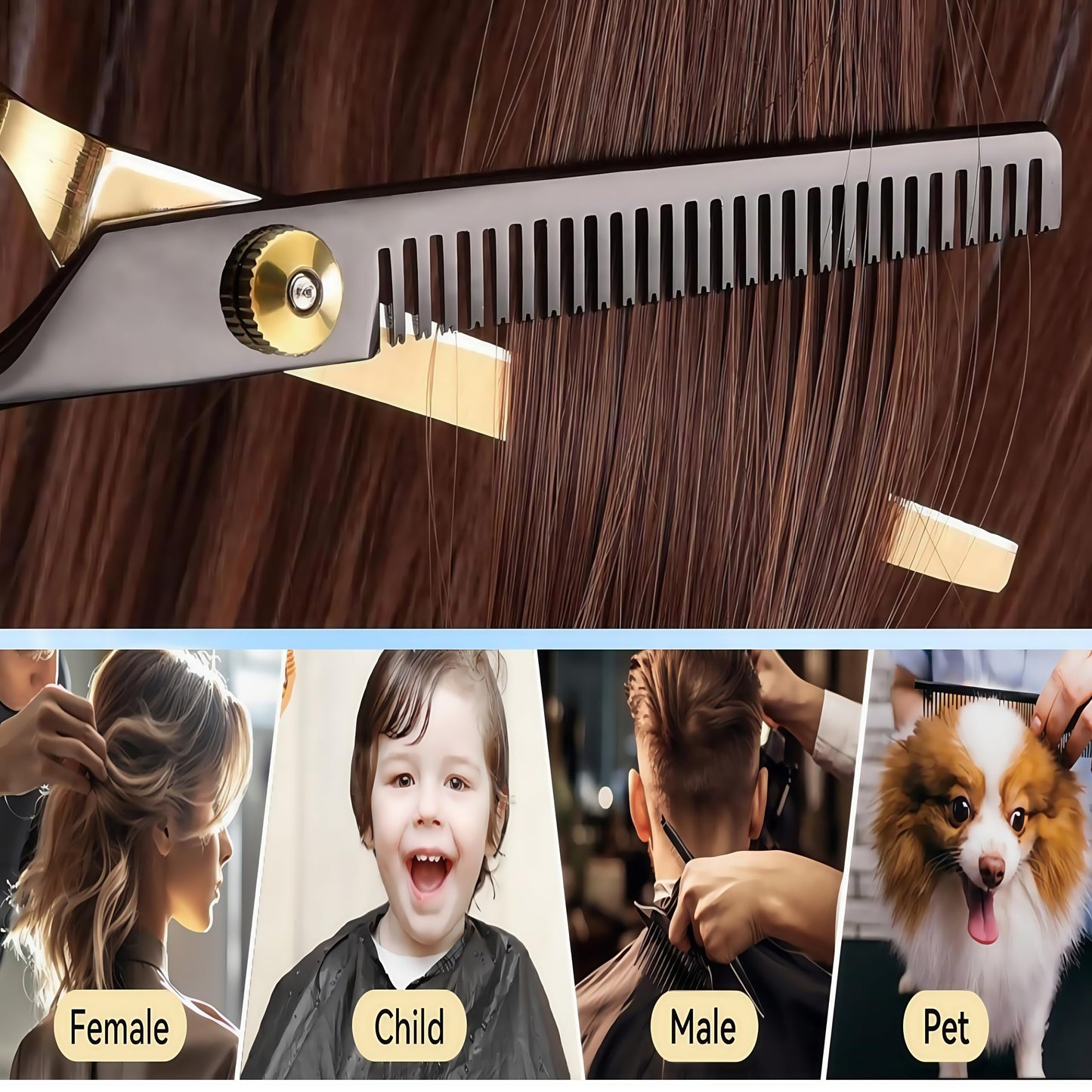 13 PCS Hair Cutting Scissors Shears Kits?Professional Haircut Scissors Kit with Cutting Scissors?6.5 Inches Hair Cutting Scissors Kit Beauty and Personal Care WFOEJEJ