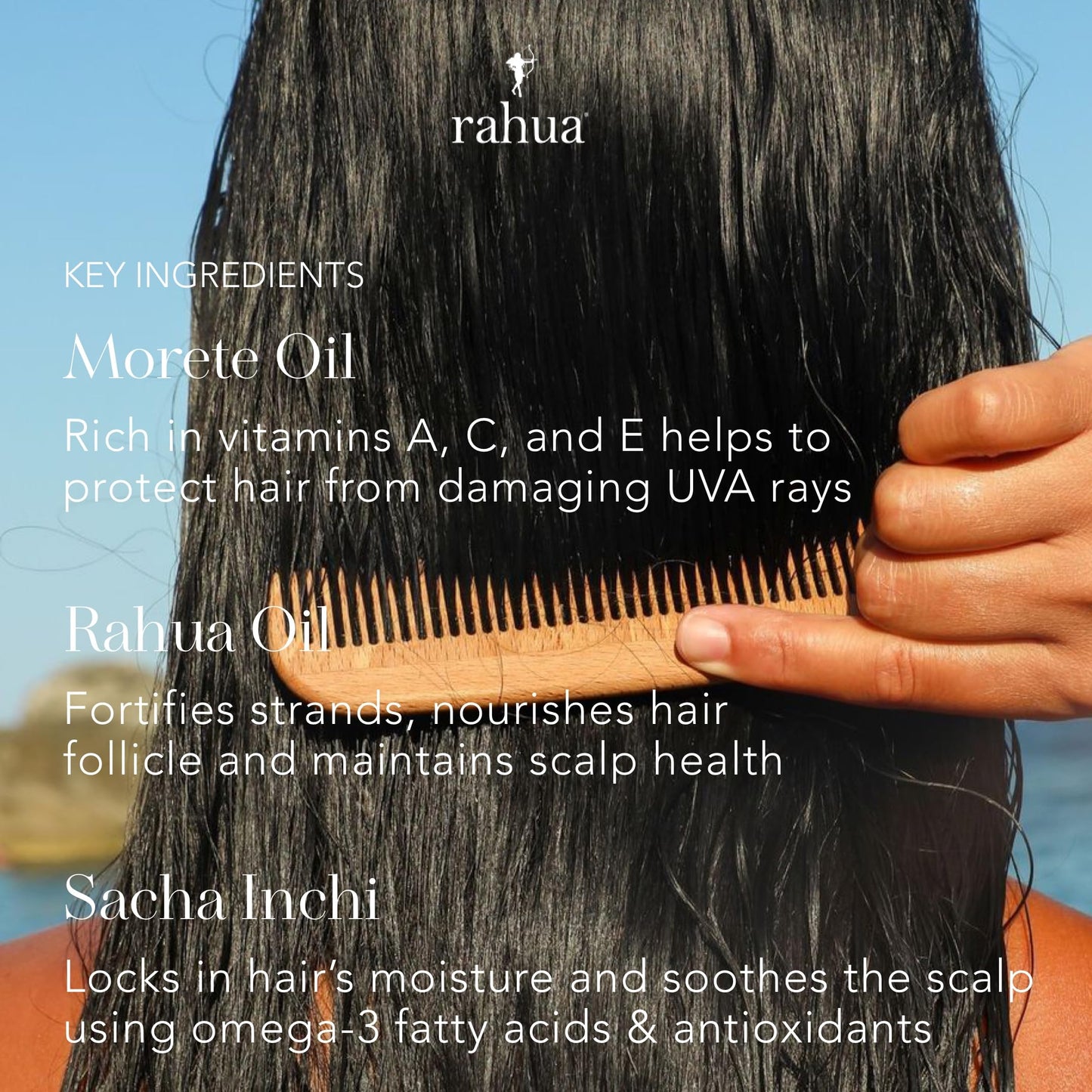 Rahua Hydration Detangler Spray + UV Barrier, Vegan Leave In Hair Spray, Conditioner for Added Shine, Damage Protection, Humidity & Frizz Control