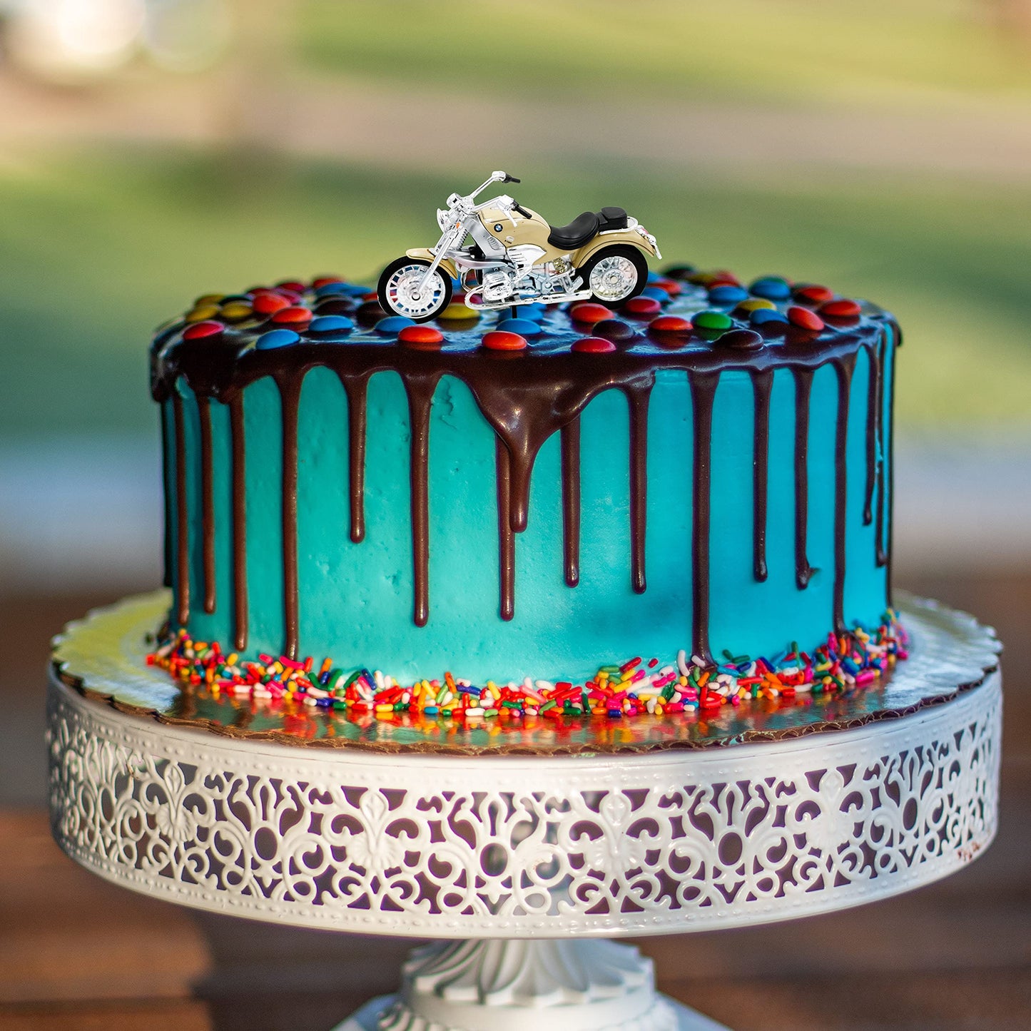 Welly Die Cast Motorcycle Yellow Suzuki DR-Z400S, 1:18 Scale