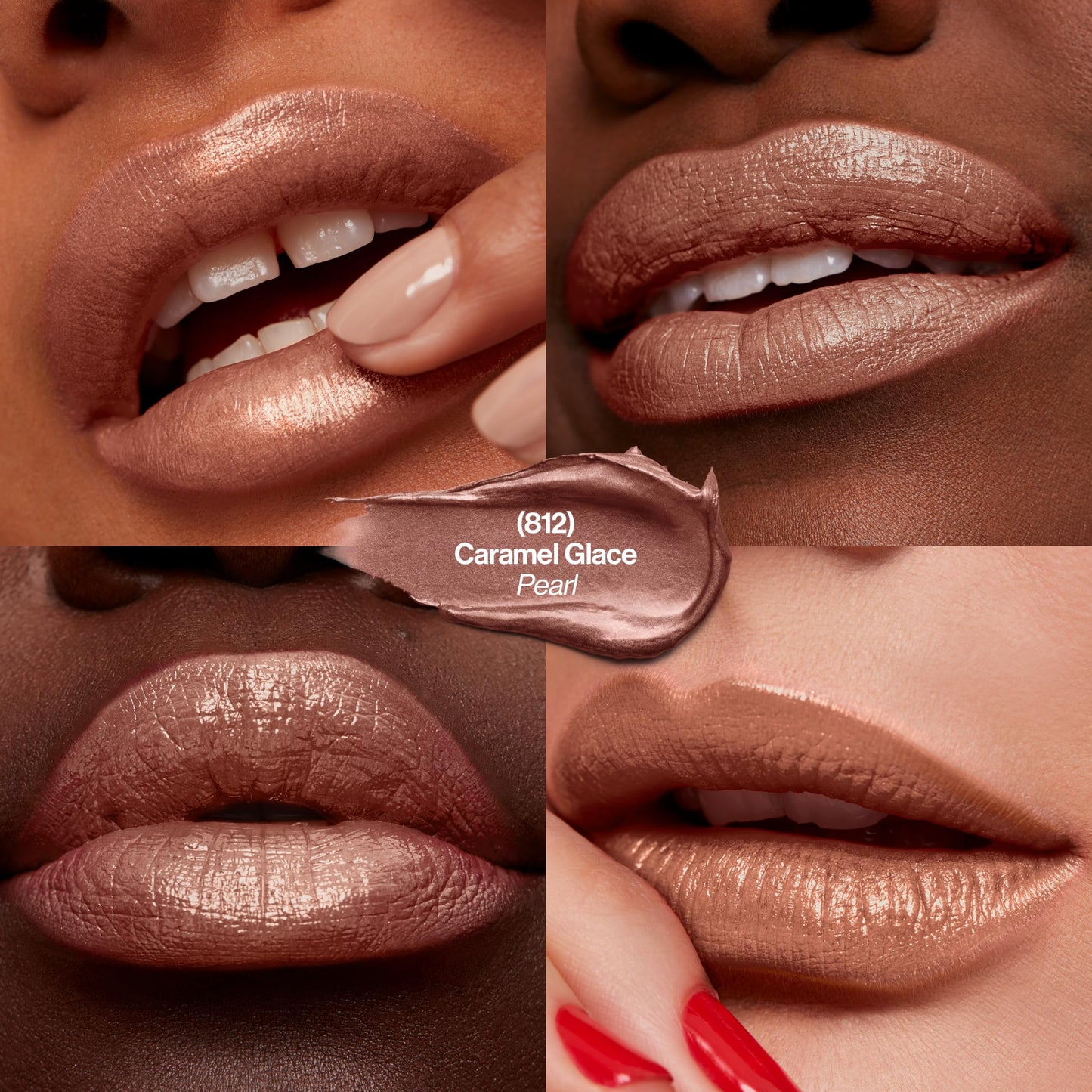 Revlon Super Lustrous Lipstick, Creamy Formula For Soft, Fuller-Looking Lips, Moisturized Feel, Caramel Glace (103), 0.15 oz