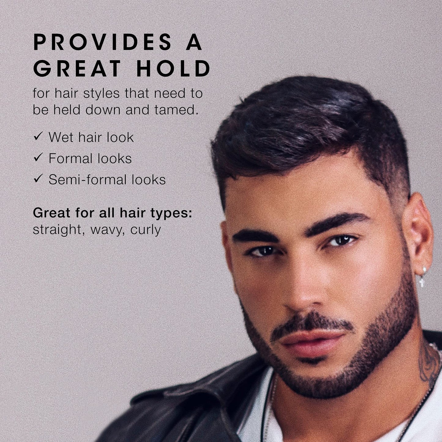 Pacinos Sleek - Signature Extra Hold Pomade with Shine, Long Lasting Definition, All Hair Types, 2 fl. oz.