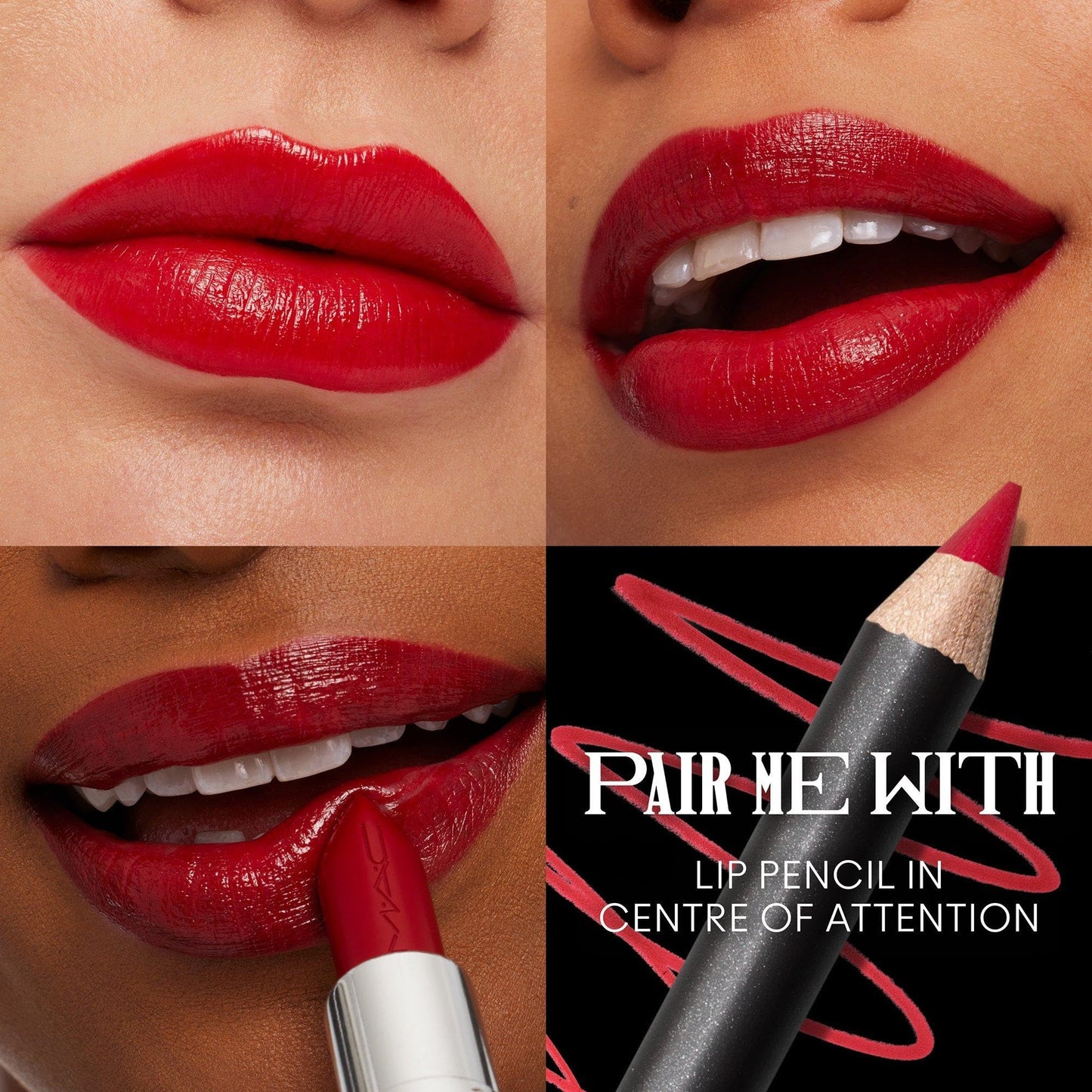 MAC M·A·Cximal Sleek Satin Lipstick Mini, Centre Of Attention, 0.06 Ounces