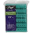 Diane Magnetic Hair Rollers, Aqua, 1 3/8 Inch
