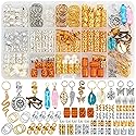 215PCS Hair Beads Jewelry, Dreadlocks Crystal Hair Charms, Ring Hair Accessories, Silver Hair Jewels Pendants,Loc Tube Bead Braid Accessories for Hair