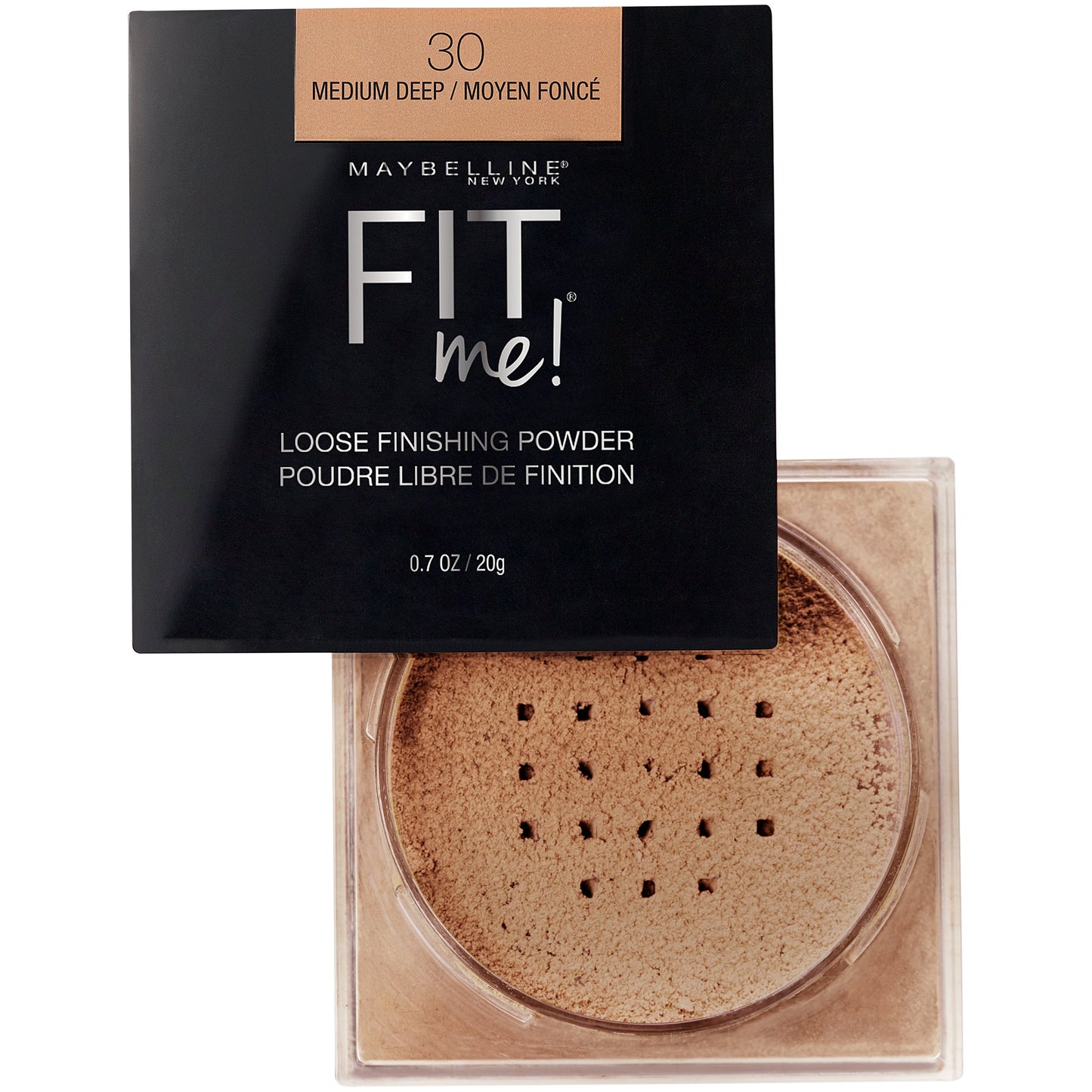 Maybelline New York Fit Me Loose Finishing Powder, Medium Deep, 0.7 Ounce