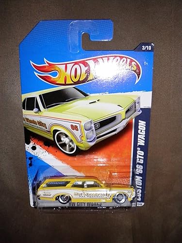 2011 HOT WHEELS HW CITY WORKS 111/240 YELLOW CUSTOM '66 GTO WAGON 3/10