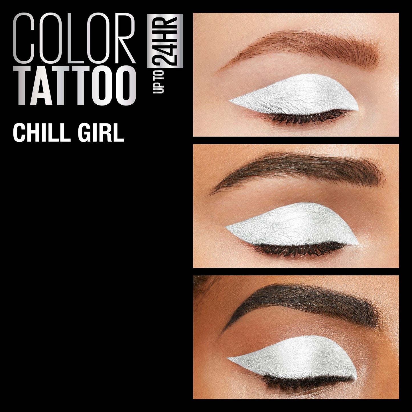 Maybelline New York Color Tattooup to 24HR Longwear Waterproof Fade Resistant Crease Resistant Blendable Cream Eyeshadow Pots Makeup, Chill Girl, 0.14