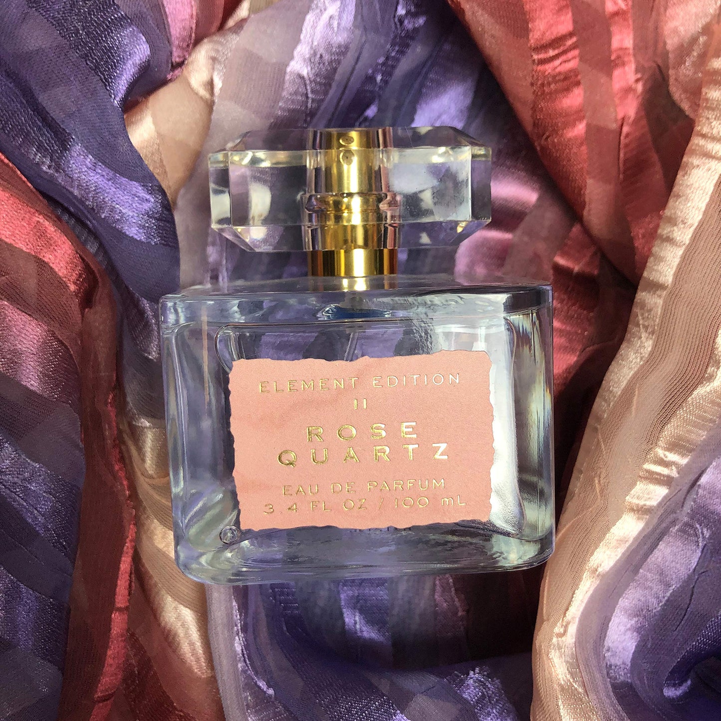 Tru Fragrance Beauty Element Edition Women’s Perfume – Rose Quartz Calming Scent with Pear, Pink Freesia & White Woods, 3.4 oz